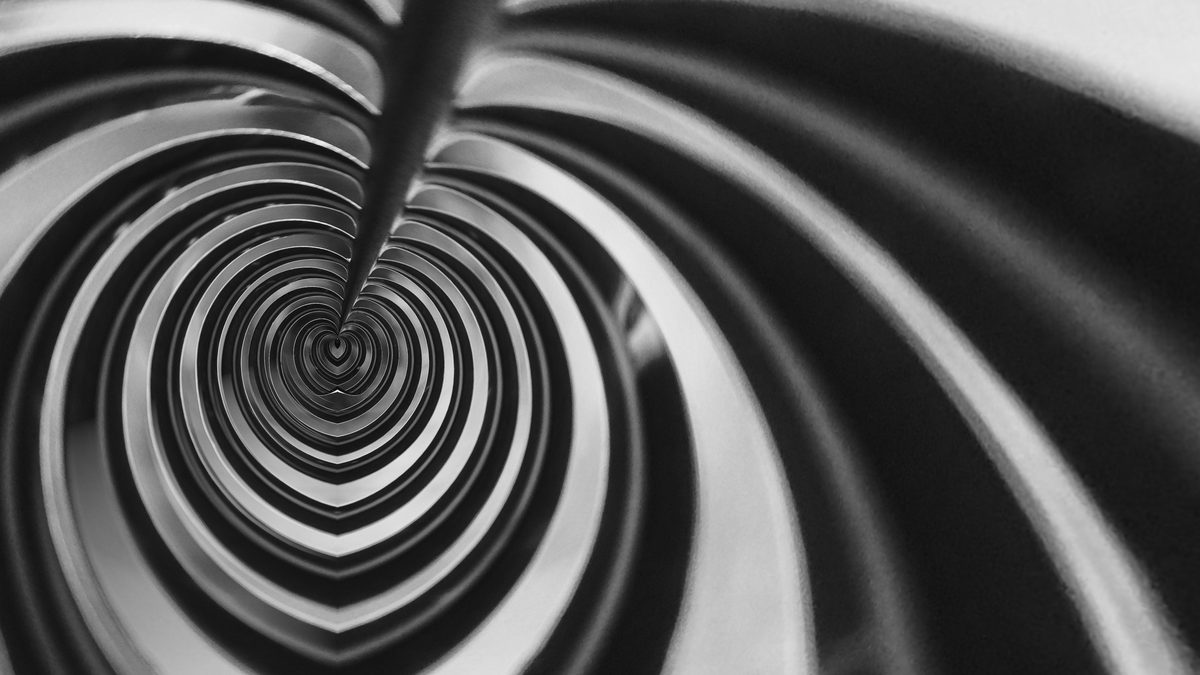 From the Abstraction collection — Swirl and kaleidoscope editions drawn from natural forms.