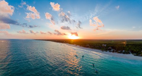 Daybreak Over the Point — from the Aerial collection