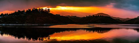 The Lake Drinks the Sunset — from the Shore collection