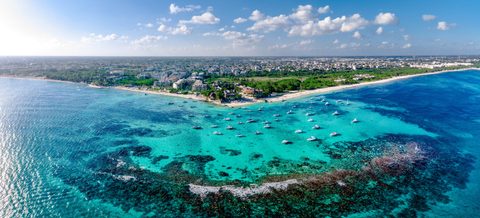 Boats Over the Reef Garden — from the Aerial collection