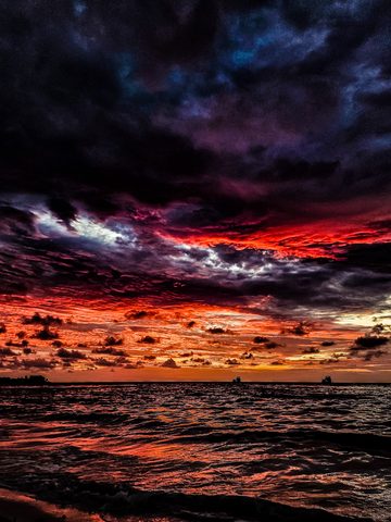 Blood Dusk Over the Breakers — from the Nocturne collection