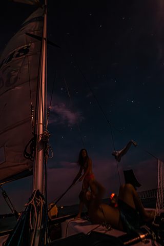 Night Watch on the Sailboat — from the Nocturne collection
