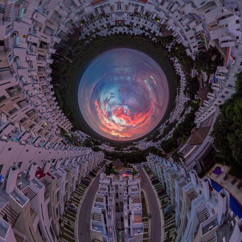 The White Courtyard Planet — from the Sphere collection