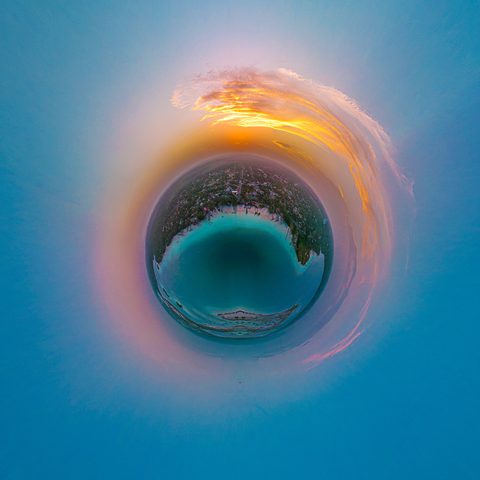 Bacalar Sunset Planet — from the Sphere collection