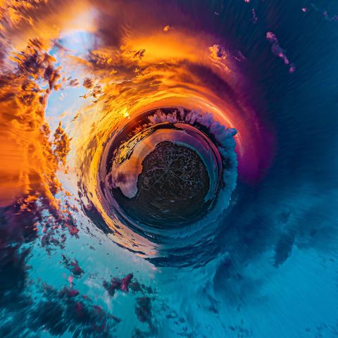 Lagoon Sunrise Planet — from the Sphere collection